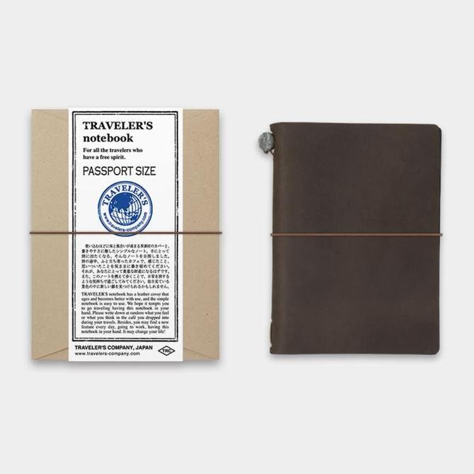 

Midori Traveler Notebook Passport Size Brown Co