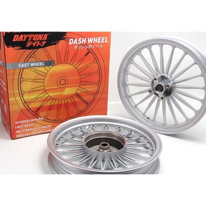 Dash Wheel Velg Daytona,,Beat,Beat fi,Beat ESP,Scoopy,Vario110, (SILVER)