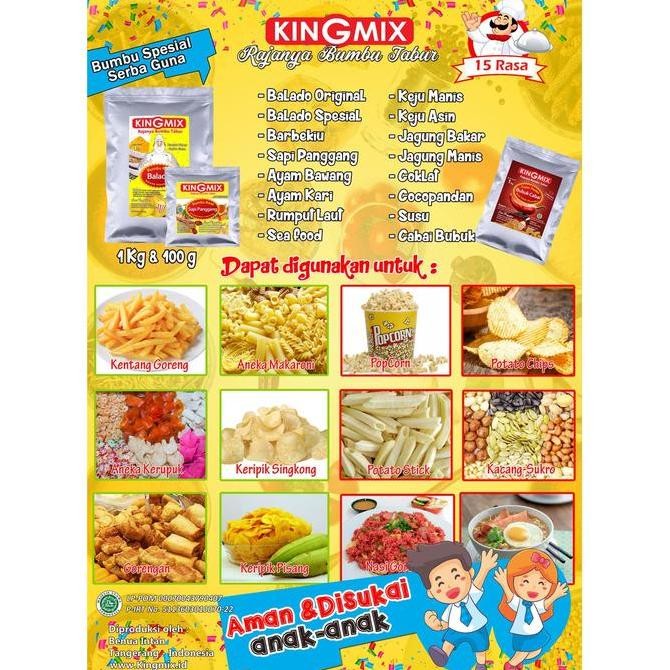 

Bumbu Tabur Kingmix Paket 8 Rasa X 250Gr