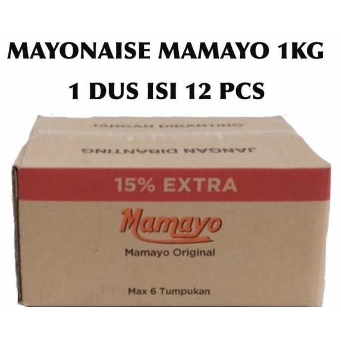 

Mayonaise/Mayonnaise/Mayones Mamayo Original 12 Pcs X 1 Kg/Dus/Karton