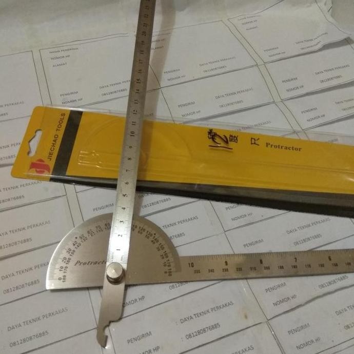 

BUSUR DERAJAT PANJANG 12" - ALAT UKUR BUSUR DERAJAT 300MM - BUSUR Murah