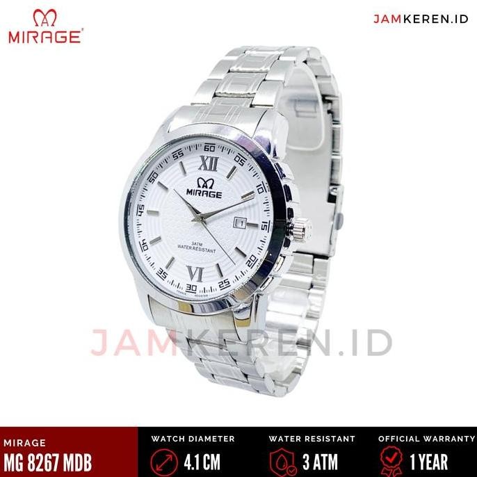 Tersedia Jam Tangan Mirage Original 8267 M Pria Stainless Steel Bergaransi