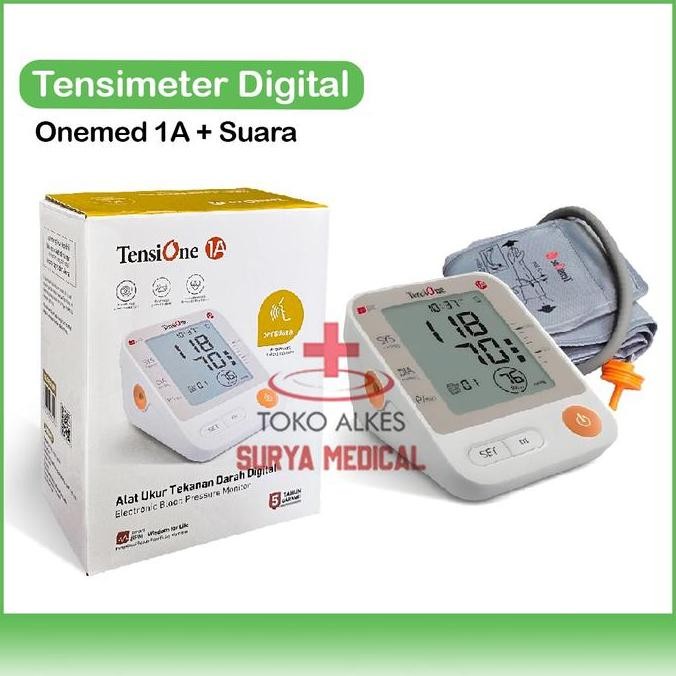 Tensi Digital Plus Adaptor OneMed | Alat Ukur Tekanan Darah Diskon