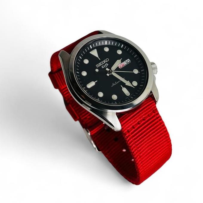 Tersedia TALI JAM TANGAN NYLON STRAP QUICK RELEASE MERAH PUTIH KUNING 18mm 20mm 22mm 24mm