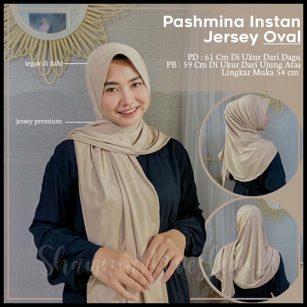 _ - HIJAB PASHMINA INSTAN JERSEY PET|| JILBAB INSTAN PASHMINA OVAL