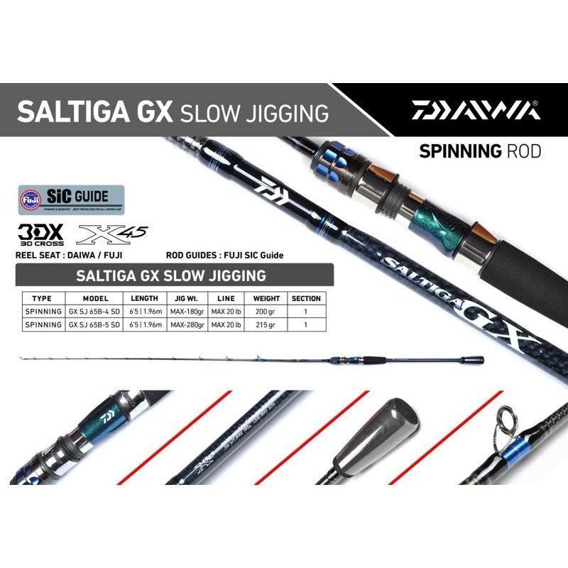Joran Jigging Spinning Daiwa Saltiga Gx - Juragan Pancing Murah