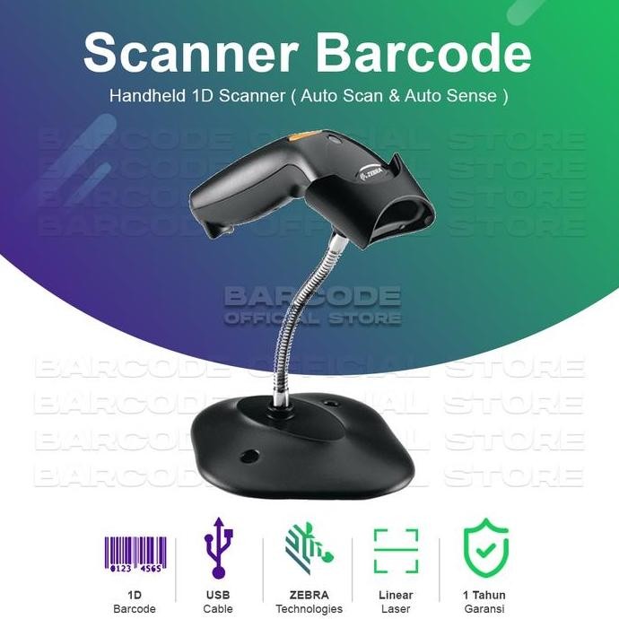 Scanner Bar Symbol Zebra Ls1203 1D / Motorola Ls-1203 / 1 Dimensi New Stok
