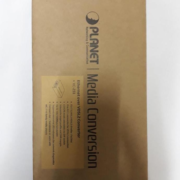 Planet Vc-231 Ethernet Over Vdsl2 Converter New Stok