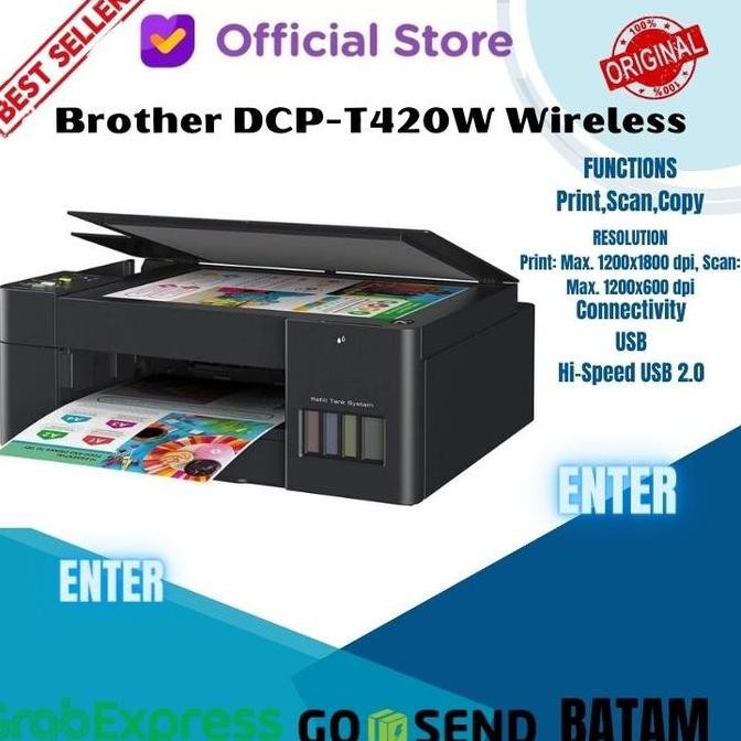 Printer Brother Dcp T420W / Brother Dcp-T420W Wireless- Resmi New Stok
