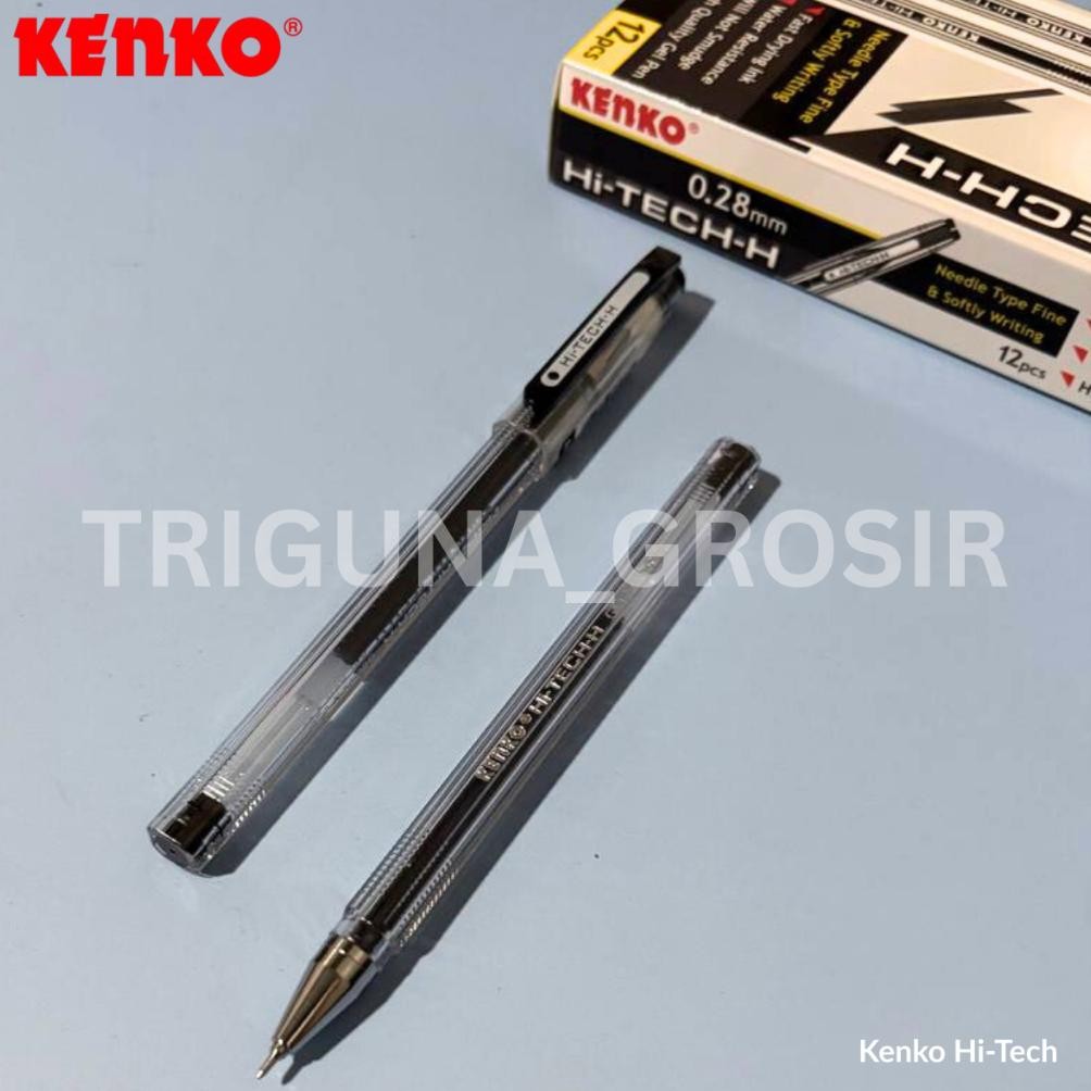 

Pulpen Gel Kenko Hi Tech Hitam 0,28mm (12 pcs)