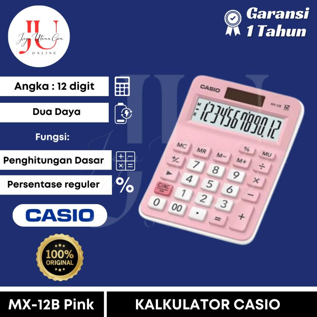 

Kalkulator Casio MX 12B Pink