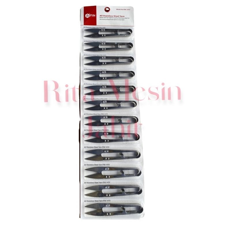 

satu lusin gunting benang stainless PIN-1433