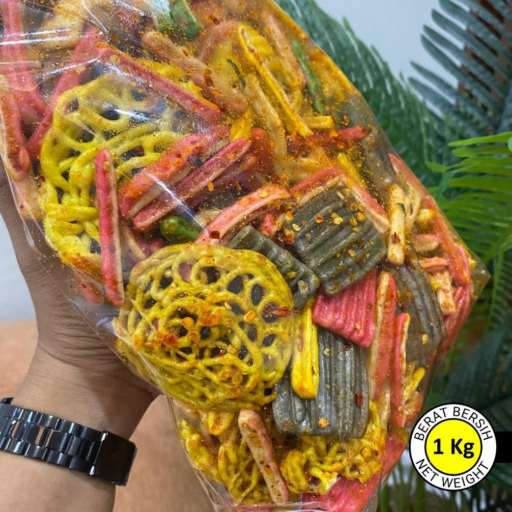 

1 KILO - SiCudla SEBLAK CAMPUR - [ SEBLAK BETON - SEBLAK ASBES - SEBLAK SISIR - SEBLAK KERUPUK MIE ] RENYAH - PEDAS CHILI OIL