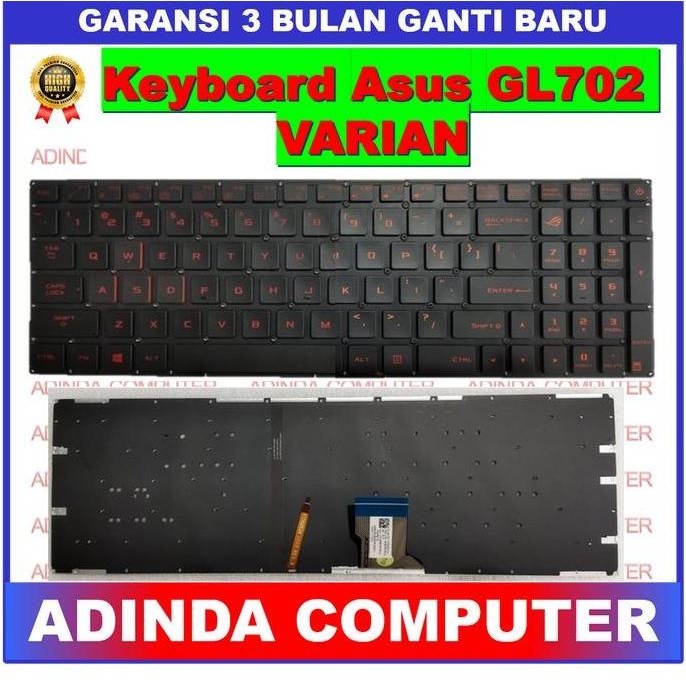 Keyboard Asus Rog Gl702 Gl502 Fx502 Gl702Vm Gl702Zc New Stok