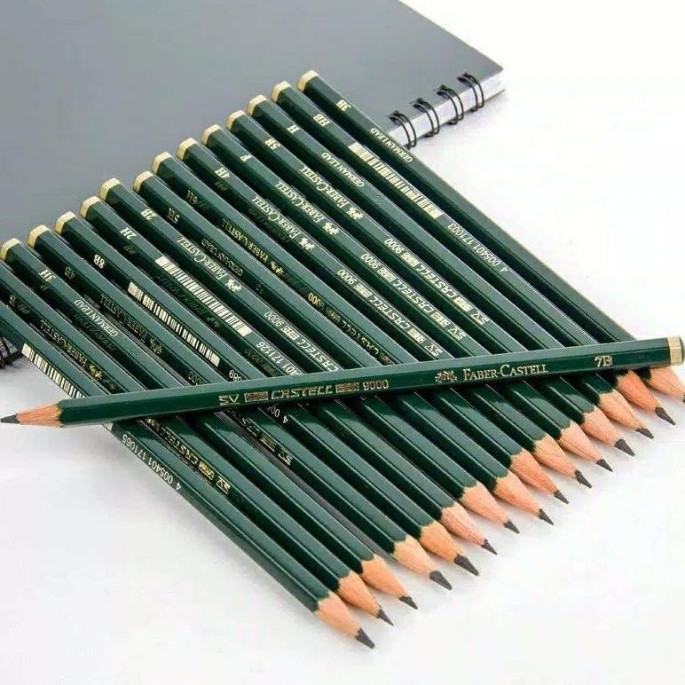 

Pensil Faber Castell 9000 Lengkap 16 pcs ( 6H - 8B )
