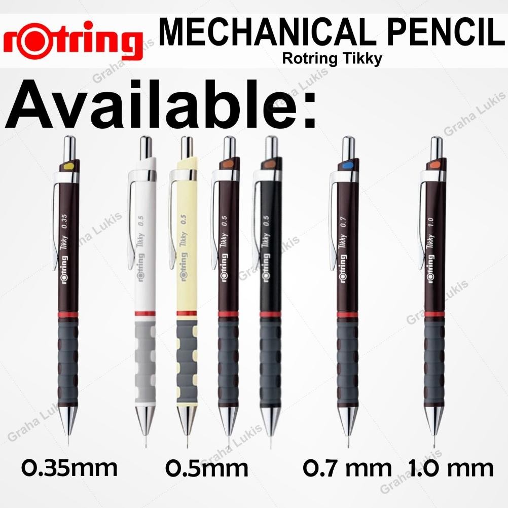 

Rotring Tikky Mechanical Pencil 0.35 mm - Burgundy / Black