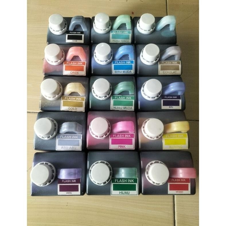 

TINTA STEMPEL FLASH ,MEDIA KERTAS .isi. 500 ml