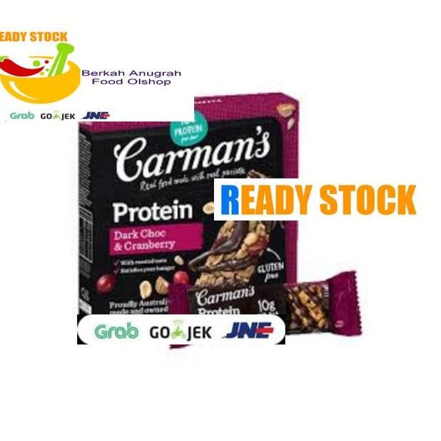

Carmans Protein Bar Dark Choc Cranberry 5Pa 200 G