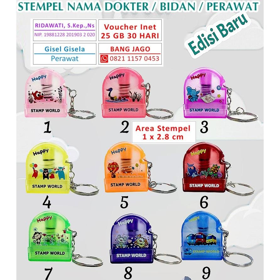 

Stempel Otomatis Design Custom 1 warna