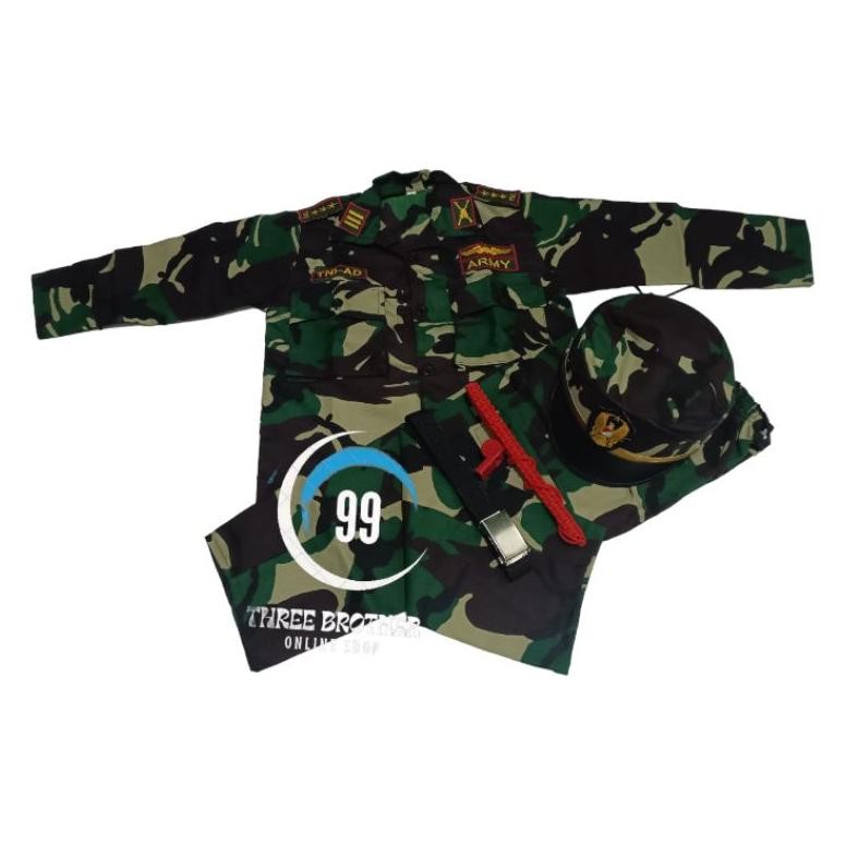 Seragam setelan baju Propesi tni ad  pilot anak perempuan AST