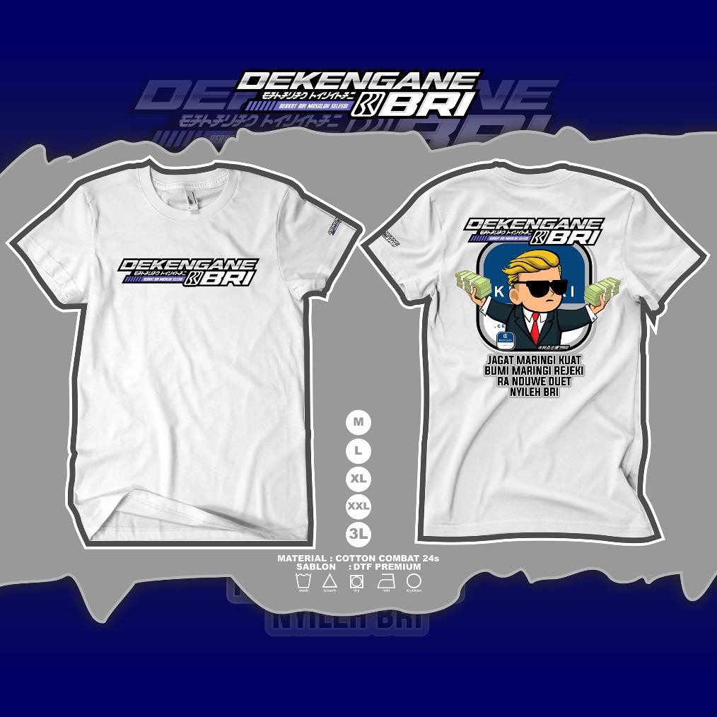 Promo Kaos Dekengan Bri Tl  Kaos Kata Kata  Kaos Pekerja Keras  Kaos Pria Wanita   Free Stiker