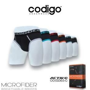 New (3Pcs) Cd Boxer Dewasa Celana Dalam Segitiga Cowok Codigo Activo Microfiber 02363 Best Seller