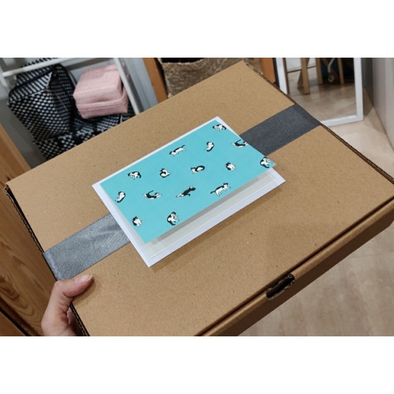 

Wrapping set box and blank card Canvas Living