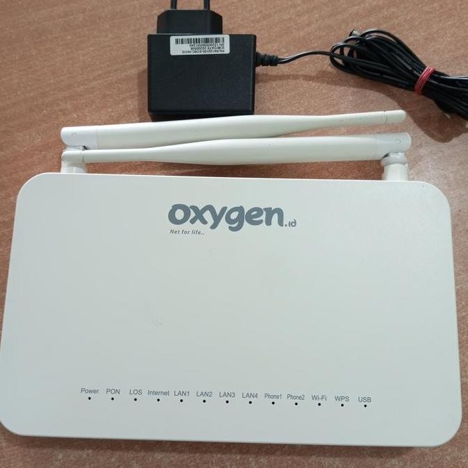 Modem Zte Gpon F609 V3 Port Hijau + Adaptor (Pernah Dipakai) New Stok