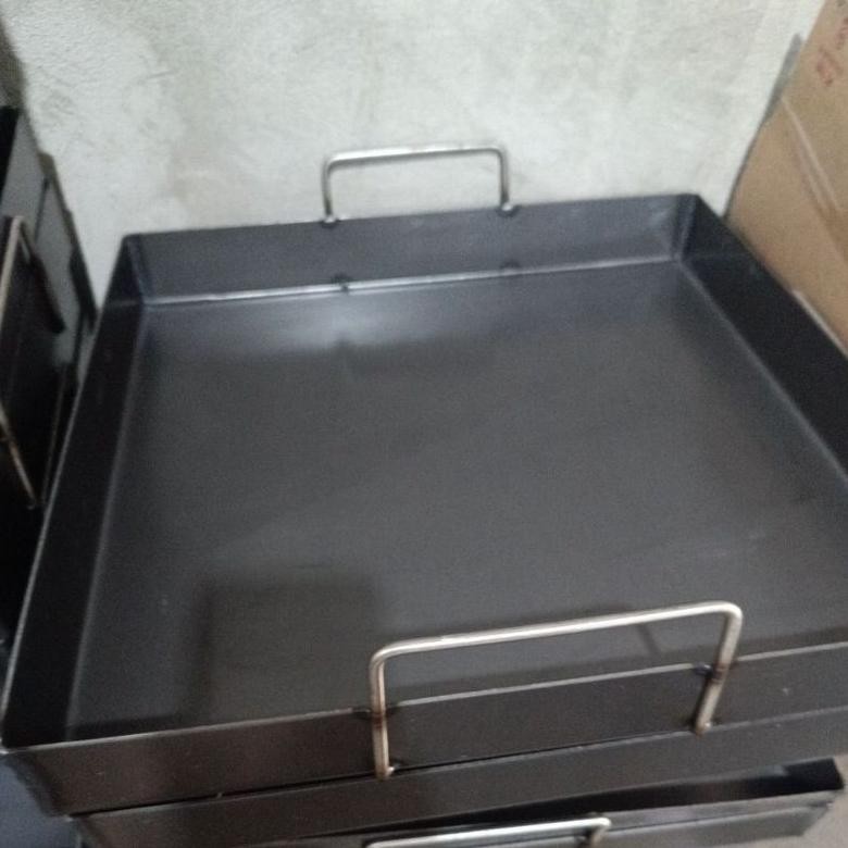 Wajan penggorengan donat kentang wajan kotak plat hitam gratis kaitan donat