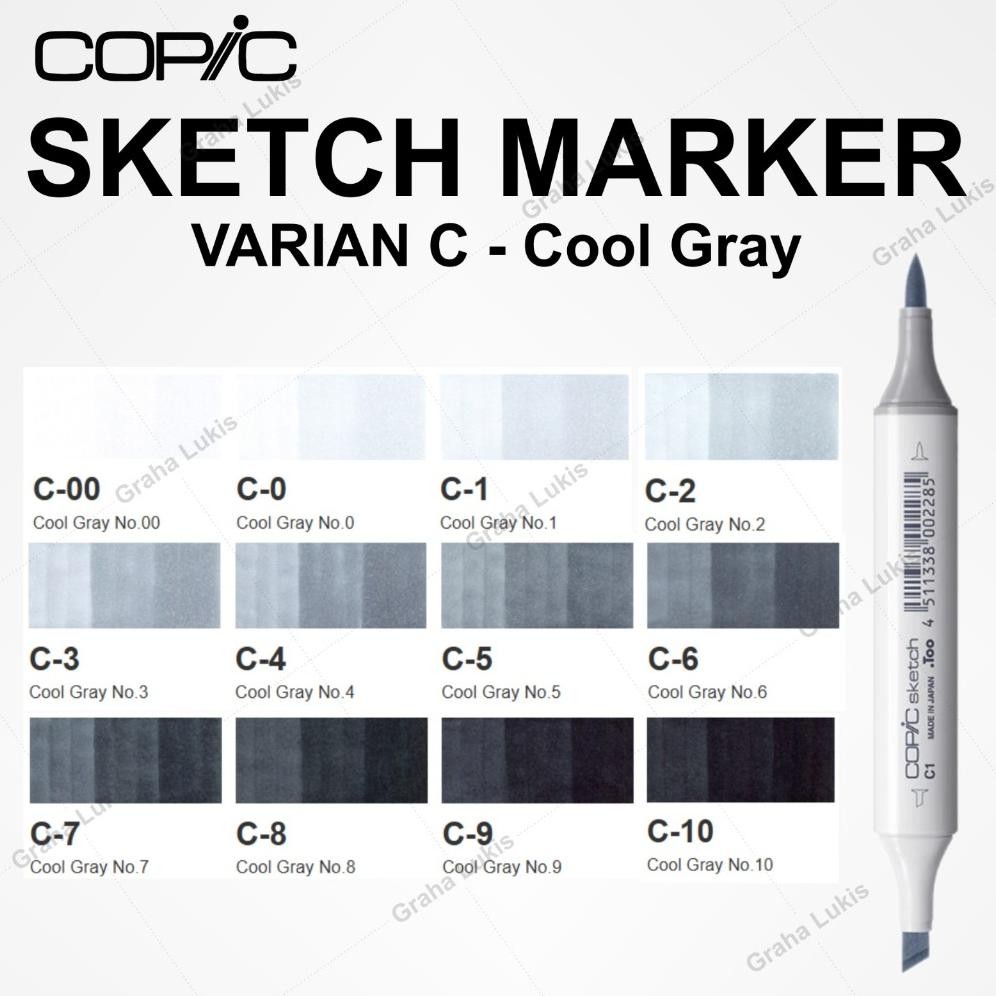 

COPIC SKETCH MARKER VARIAN C - Cool Gray