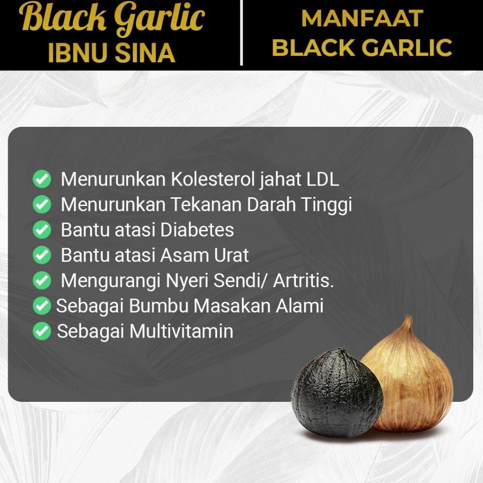 

Black Garlic Tunggal Ibnu Sina 100gr - Bawang Hitam Tunggal Solo