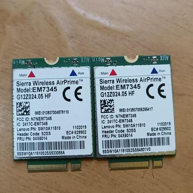 Modem Wwan Model Em7345 Model Fibocom L850 Gl 4G+ Original New Stok