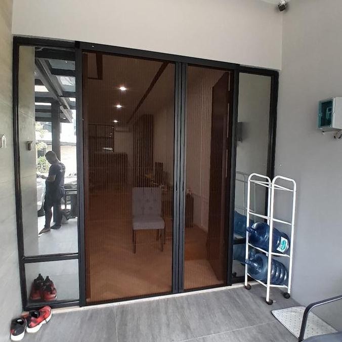 Onna lipat door - Ram Kasa Nyamuk kawat pintu geser jaring strimin