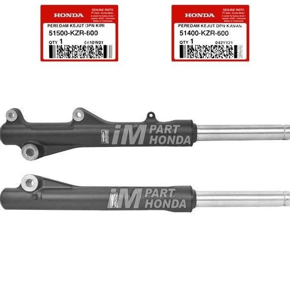 51400-Kzr-600 51500-Kzr-600 Shock Depan Kanan Kiri Beat Scoopy Vario 110 Fi Vario 125 150 Led 2015 -