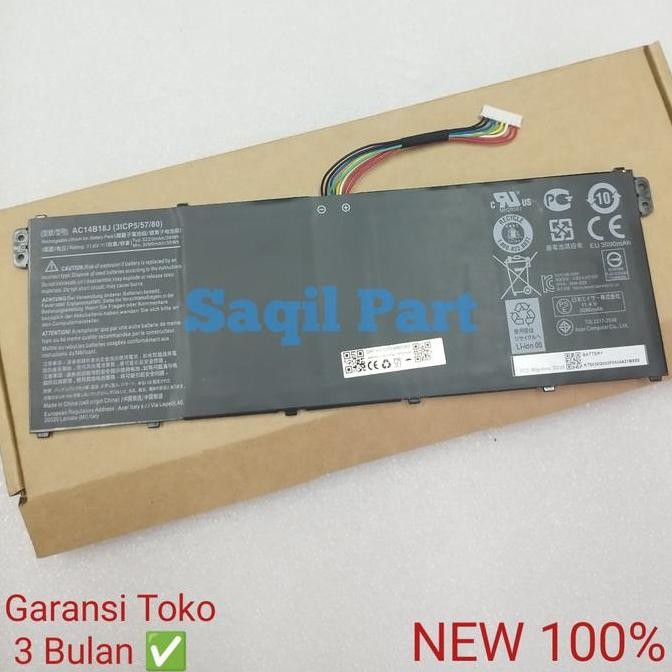 Baterai Battery Acer Aspire 3 A315 A315-41-R971 A315-41-R9D3 Ac14B18J New Stok