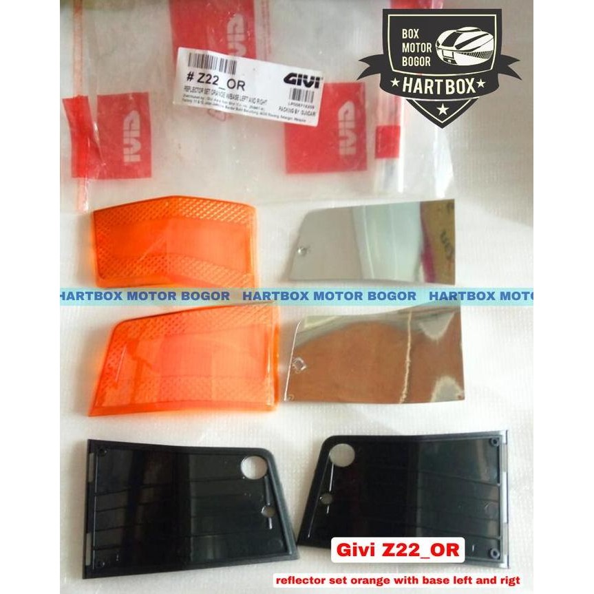 Givi Z22_Or Reflector Set Orange Left And Rigt Mika Side Box Givi E22 Restock