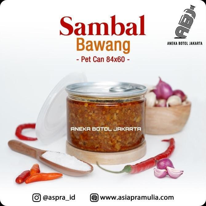 (Allthebest) PET CAN 84x60 / Plastik can 84x60 / PET CAN 300 gr