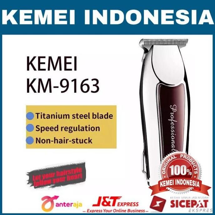 KEMEI KM-9163 TRIMMER TURBO POWER MESIN CUKUR RAMBUT KEMEI KM 9163 MURAH