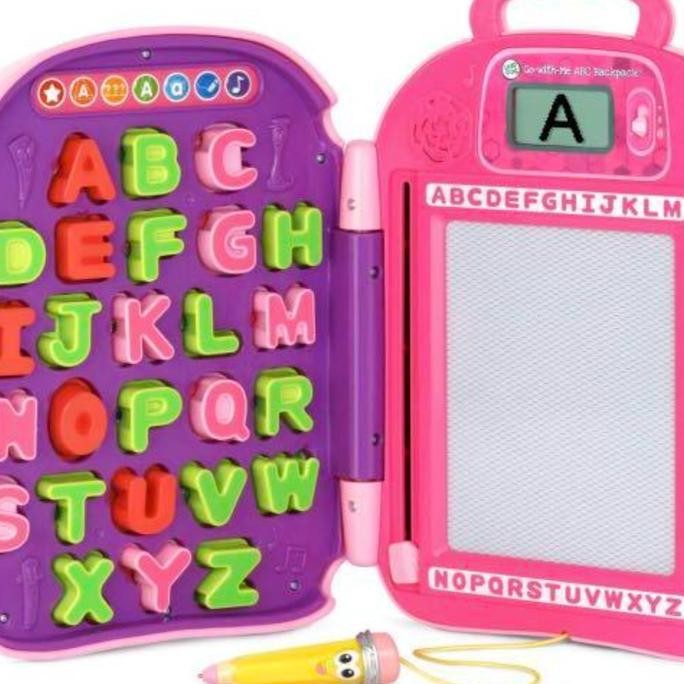 Leapfrog mr Pencil Go With Me Alphabet ABC Backpack Pink
