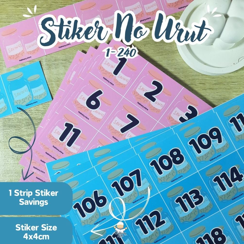 

PAKET ALBUM MENABUNG NO URUT 1-120 / 1-240 saving challenge Nomor Urut