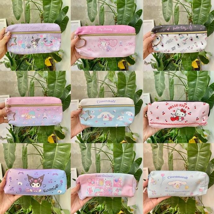 

Tempat Kotak Pensil Pencil Case Karakter Kartun Sanrio My Melody Kuromi Little Twin Star Cinnamoroll Kado Hadiah Gift Anak Lucu Unik PS