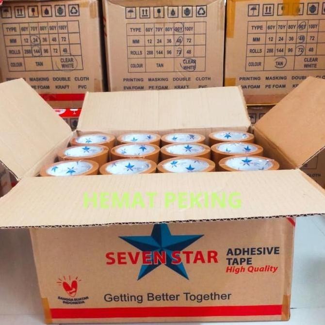 

PROMO Lakban Grosir Promo Diskon 1 dus Bening Coklat isi 72 roll