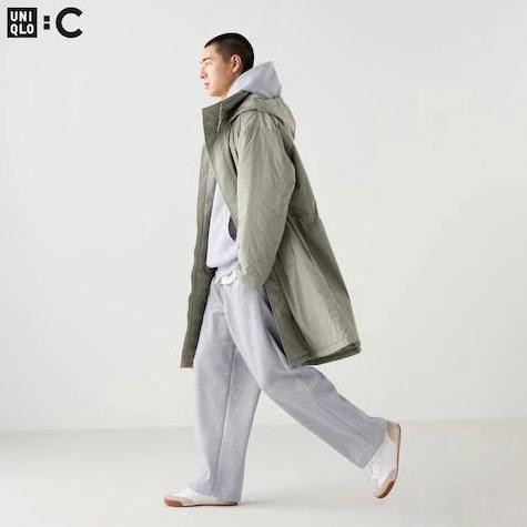 UNIQLO C Clare Waight Keller Men Sweat Wide Pants Celana Panjang Fit Lebar Pria Gray