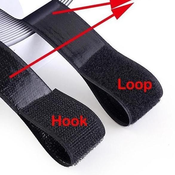 

HARGA DISKON Lakban Perekat Double Tape Velcro Hook and Loop Nylon Sticker 50MM 1M