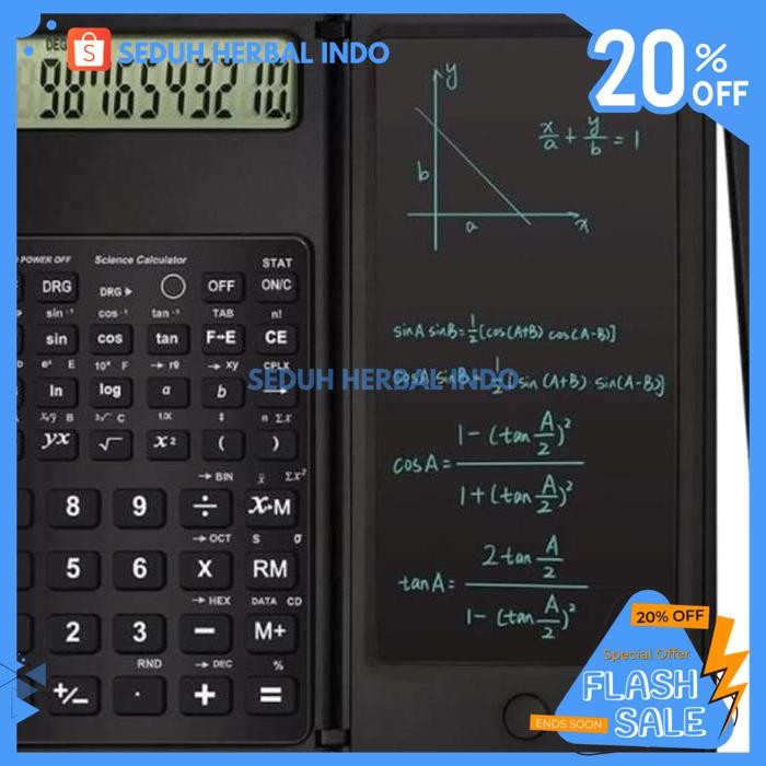 

KALKULATOR LIPAT CALCULATOR ILMIAH SCIENTIFIC EWRITER LCD NOTE PEN S9 DIJAMIN GRATIS ONGKIR