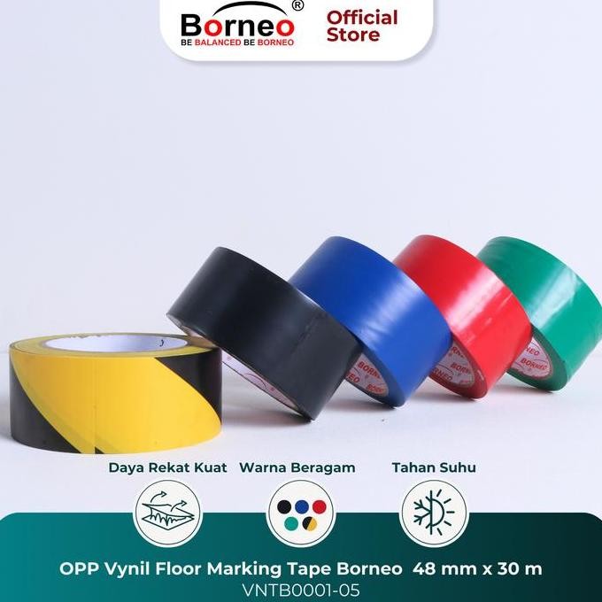 

SALE Floor Marking Borneo 48mm x 30M Opp Vinyl Tape