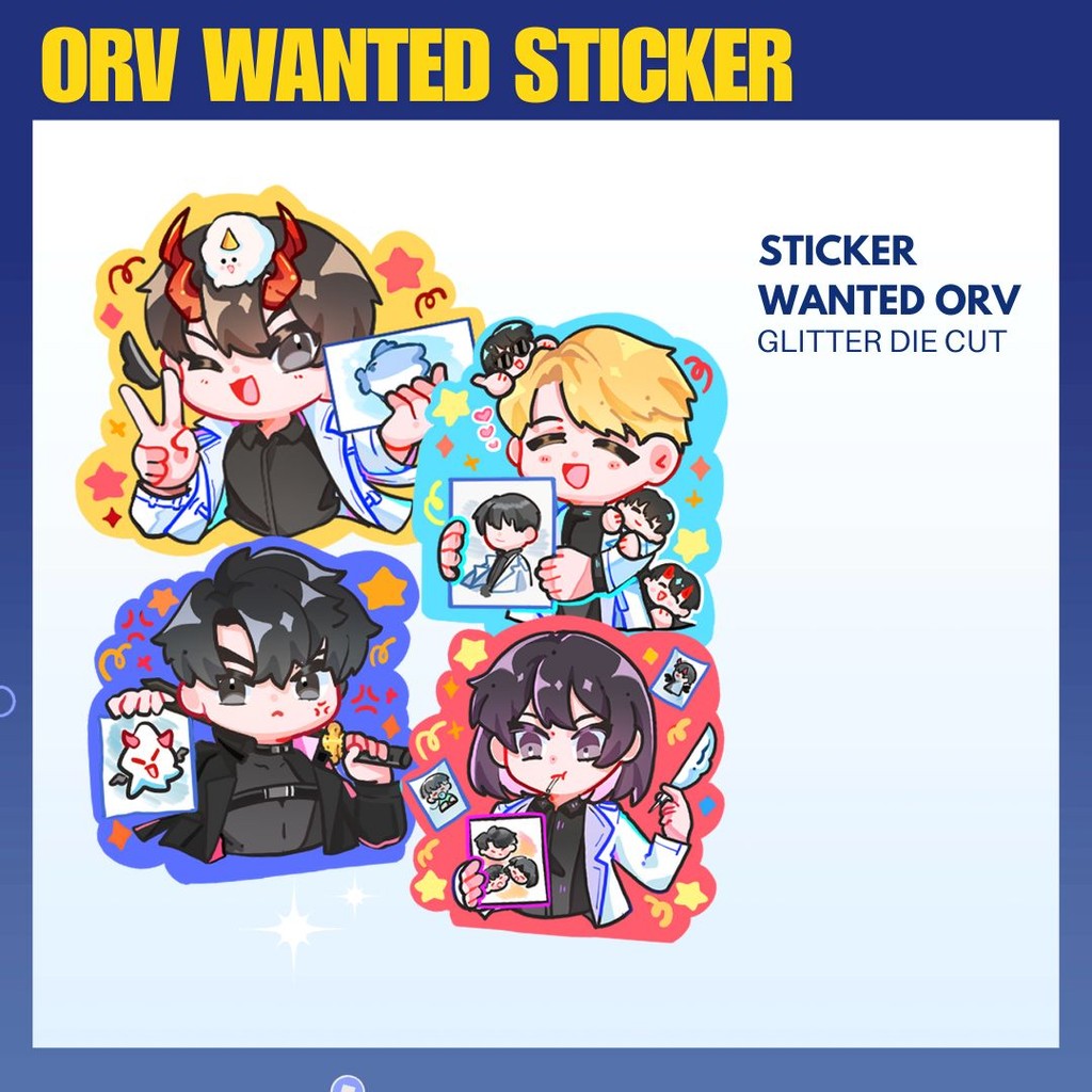 

STICKER OMNISCIENT READER WS Die cut Glitter ORV/ KDJ,YJH,LHH,and HSY
