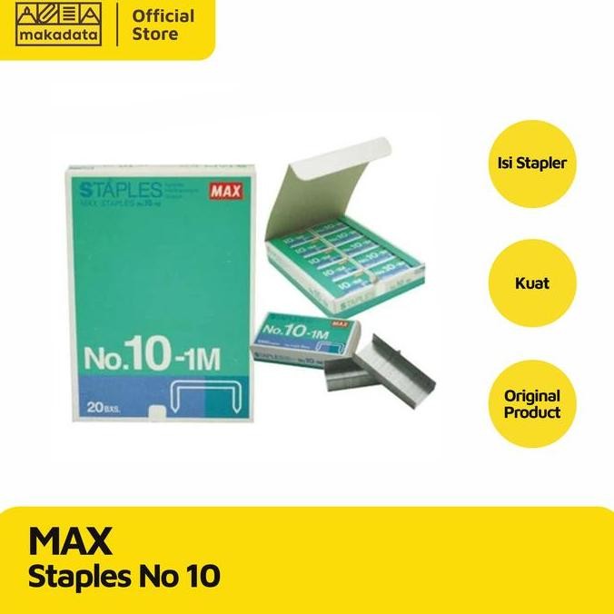 

TERMURAH Max Isi Staples No 10 MURAH l Isi Staples GROSIR MURAH