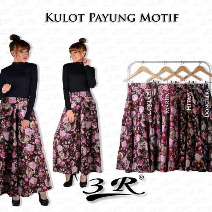 Bestseller- Kulot Payung Motif / Kulot Lebar / Kulot Panjang / Kulot Big Size / Kulot Payung Rami