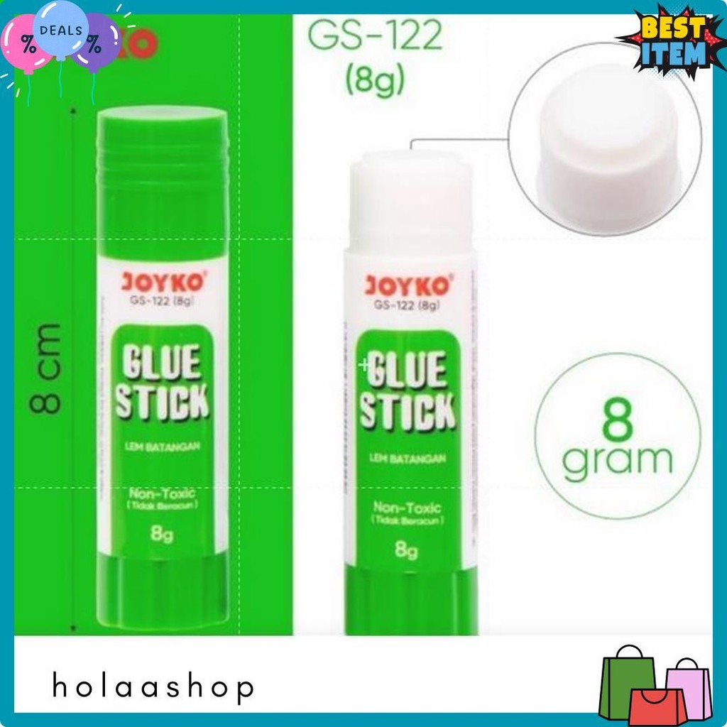 

( 1 Pack ) Glue Stick Lem Batang Joyko Gs-122 8 Gr Lem Body Hijau 1 Pack Isi 12 Biji Diskon